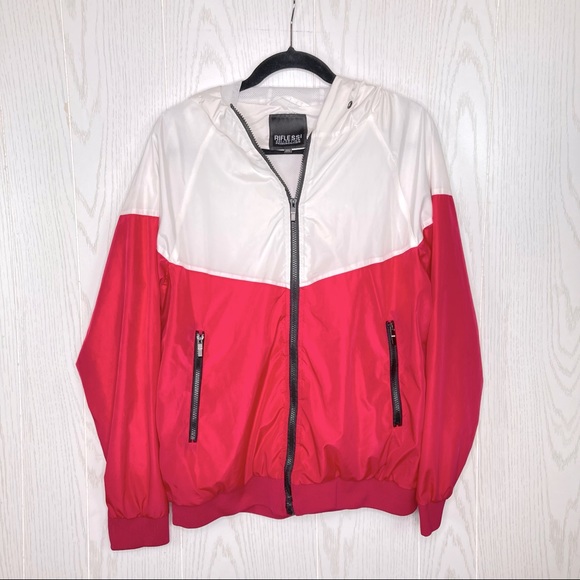 Riflessi Collection Premium Edition Windbreaker Jacket Pink and White - Picture 7 of 14